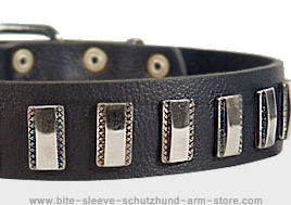Ornament Dog Collar made of leather for DOG