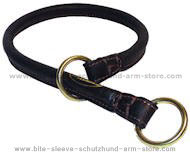 Fashion Rolled Leather Dog Collar/Choke Collar for Dog Training