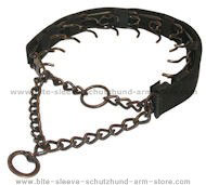 Steel-Antique Copper Plated Prong Collar-3.9 mm(25Inch)