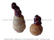 Multi-colored cotton blend bones.