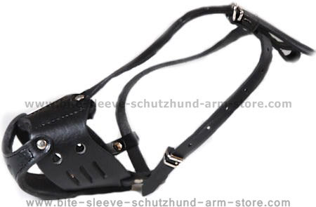 Best Everyday Leather dog muzzle -Fully functional muzzle