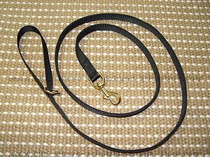 Police tracking dog leash made of nylon with ring on the handle  for dog training or for dog owners
