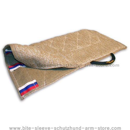 bite sleeve cover- sleeve cuff made of jute