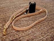 Leather dog leash multi functional