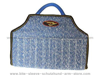 Dog bite developer cuff made of French Linen with handle